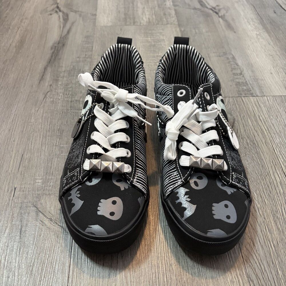 Disney Tim Burton's Nightmare Before Christmas Jack Skellington Sneakers M8/W10